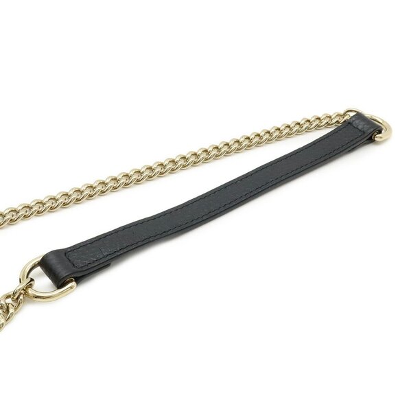 GUCCI Black Leather Shoulder Bag - Picture 6 of 9